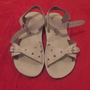 Girls white sandals